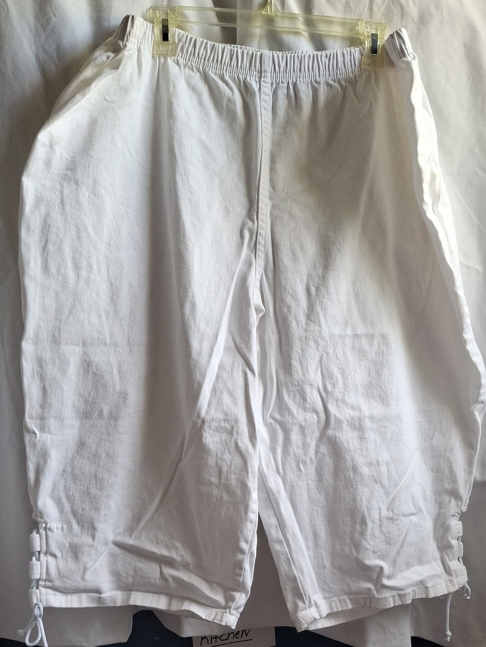 croft & barrow White Elastic-Waist Pull On Skimmer PLUS SIZE